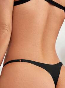 Solid Ring Linked Sexy G-String