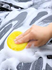 12pcs Car Wash Sponge - Yellow - View 3