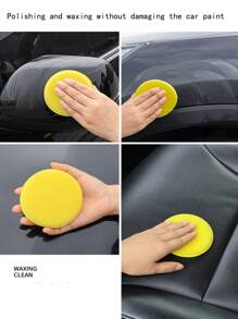 12pcs Car Wash Sponge - Yellow - View 4