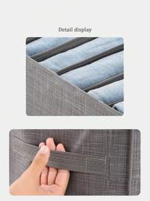 1pc Multi-Grid Clothes Storage Box Decorations Decor Festival Decor Room Decor Home Decor Bed Room Decor Dress Pants Shoes Jeans Boots Skirt Bedroom, Organizer, Home Storage, For White T-Shirt Women, Black Pants Women, Ladies Winter Clothes, Dress, Winter Clothes For Ladies, Elegant Woman Dresses, White Shirt For Ladies, Long Sleeve, White Jumpsuit For Women, Spring Dresses For Women, Spring Outfits For Women, Spring, Spring Clothes, Minimalist, Summer Tops Storage - Dark Grey - View 6