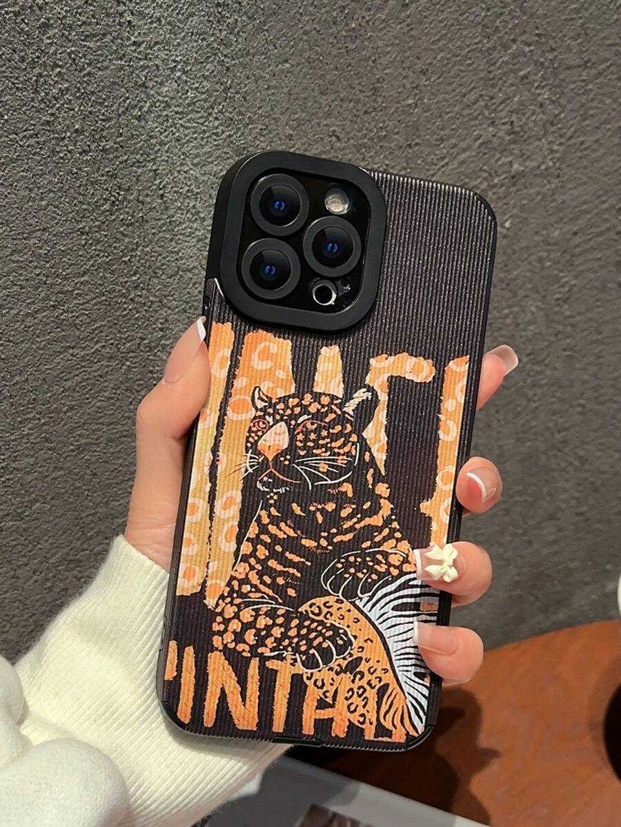Custodia per telefono con modello leopardo - Multicolore - Visualizzare 1