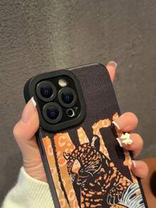 Custodia per telefono con modello leopardo - Multicolore - Visualizzare 3