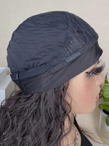 Synthetic Heat Resistant Wigs Long Water Wave Dark Brown 20Inch Synthetic Wigs Headband Wigs For  Daily Used - Dark Brown - View 8