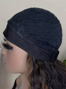 Synthetic Heat Resistant Wigs Long Water Wave Highlights 20Inch Synthetic Wigs Headband Wigs For  Daily Used - Piano Color - View 7