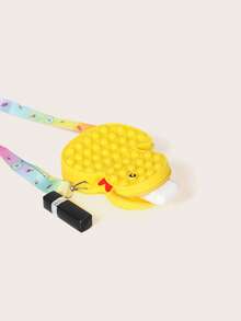 Cute Little Yellow Duck Kids Messenger Bag - Yellow - View 4