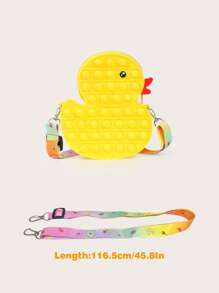 Cute Little Yellow Duck Kids Messenger Bag - Yellow - View 6