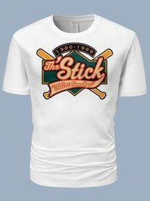 Men Letter Graphic Tee - White - View 4