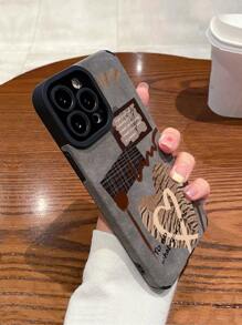 Heart Pattern Anti-fall Phone Case - Grey - View 2