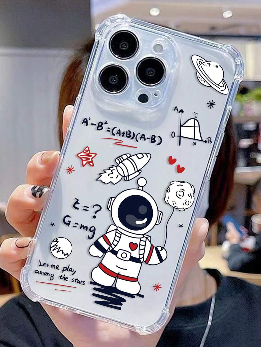 Astronaut Pattern Anti-Fall Phone Case,International Version, Not The Domestic Version - Multicolor - View 1