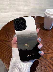 Vỏ điện thoại hoa văn phong cảnh núi non - Nhiều màu - Xem 3