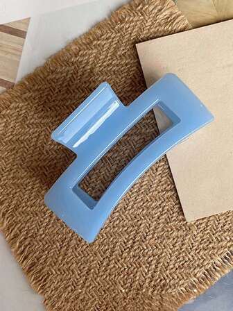 1入組女士長方形休閒髮夾用於裝飾