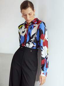 MOTF PREMIUM WIDE LEG VISCOSE-BLEND TROUSERS - Black - View 9