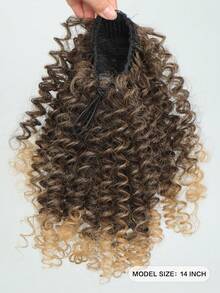 Nối tóc tổng hợp ngắn xoăn đuôi ngựa - Nhiều màu - Xem 2