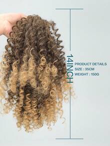 Nối tóc tổng hợp ngắn xoăn đuôi ngựa - Nhiều màu - Xem 5