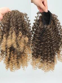 Nối tóc tổng hợp ngắn xoăn đuôi ngựa - Nhiều màu - Xem 8