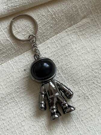 Fashion Astronaut 3D Space Spaceman Keychain Robot Ring Pendant Creative Universe Bag Accessories Bag Charms Gifts, Valentine'S Day, Stylish, For Teen Girls Women College Students, Teacher, White-Collar Workers, Rookies & White-Collar Workers Gift, Accessories, Decor Key Chain Charms School Supplies Teacher Gifts Back To School Teacher Accessories