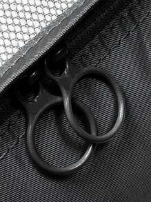 7入組旅行收納袋字母印花衣服收納袋，旅行收納套裝，包裝盒套裝，行李箱收納袋套裝，旅行收納套裝學校用品大學宿舍學生房間裝飾臥室裝飾必需品 - 黑色 - 查看 6