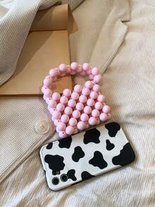 Girls Beaded Satchel Bag Pink - Pink - View 6