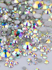 1440pcs Diamond Shaped Sewing Decoration, Modern Glass DIY Sewing Decoration - Multicolor - View 3