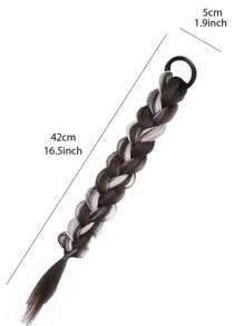 2 piezas de trenza de cabello sintético largo casual - Multicolor - Ver 2