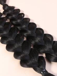 2 piezas de trenza de pelo sintético largo casual - Multicolor - Ver 3