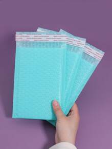 10 piezas Bolsa de burbujas unicolor, bolsa de embalaje multiusos simple para el hogar, la oficina, la escuela - Azul - Ver 2