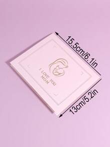 1pc 3d Creative Paper Carving Mother's Day Greeting Card With Flower Design (includes Envelope) - Pink - View 3