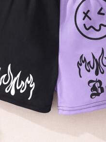 Tween Girls Casual Colorblock Top, Camisole & Shorts Set - Multicolor - View 6