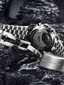 PAGANI DESIGN 2025 新款男士手表，男士顶级豪华石英表，带自动日期、测速仪、计时码表、蓝宝石水晶，PD1701 - 黑色 - 查看 6