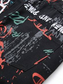 Quần Jeans Họa Tiết Chữ Cho Nam - Nhiều màu - Xem 6