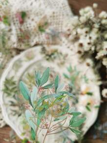 40入組花卉圖案什錦貼紙復古防水貼紙用於DIY工藝品裝飾品手帳 - 彩色 - 查看 4