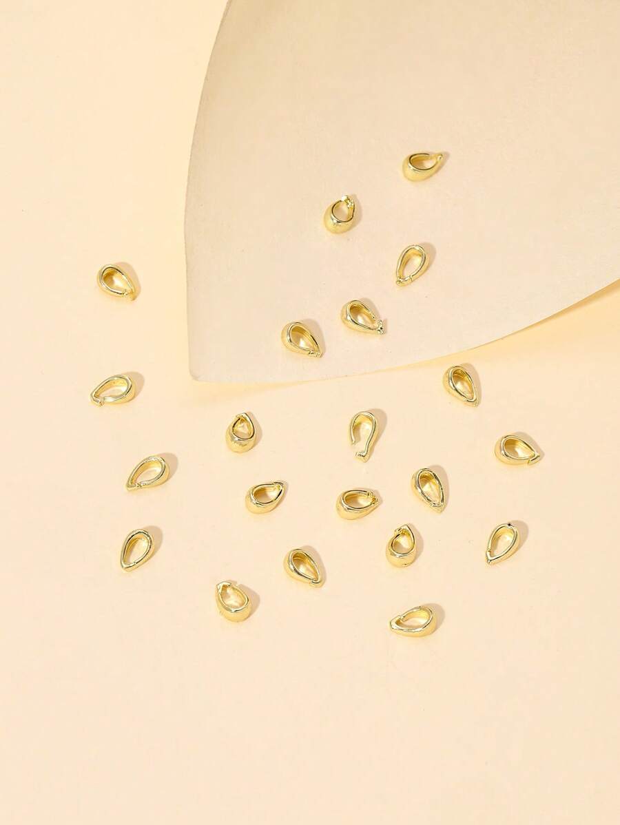 21 cái/bộ Mặt dây chuyền DIY hình giọt nước - Vàng - Xem 1