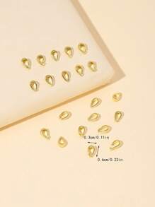 21 cái/bộ Mặt dây chuyền DIY hình giọt nước - Vàng - Xem 3