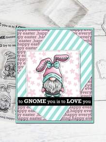 1 Gnome Thiết Kế Tem Silicon, Sáng Tạo Đa Năng Cói Cho Thủ Công DIY, Làm Thiệp Trang Trí - Trong sáng - Xem 2