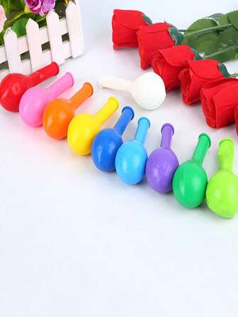 24顆素色氣球12英寸彩色裝飾氣球派對用