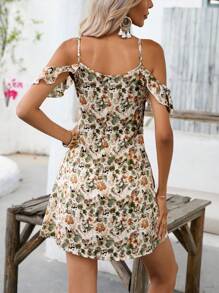 SHEIN Đầm Xù Hoa Tất cả trên in Boho - Nhiều màu - Xem 2
