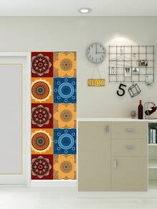 10pcs Colorful Mandala Pattern Water Proof Wall Paper, PVC Removable Wall Decorative Sticker For Home Decor - Multicolor - View 5