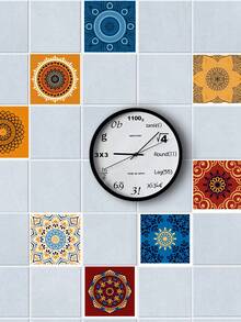 10pcs Colorful Mandala Pattern Water Proof Wall Paper, PVC Removable Wall Decorative Sticker For Home Decor - Multicolor - View 7