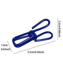 3 cái Kẹp kim loại màu ngẫu nhiên - Nhiều màu - Xem 4