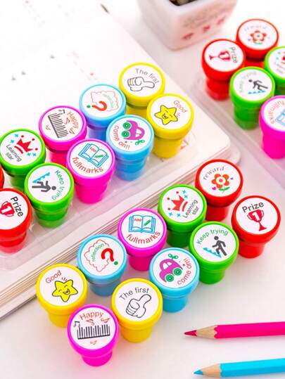 10pcs Cartoon Design Stamp