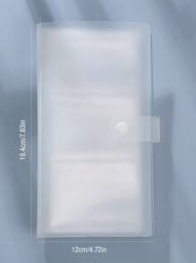 1pc Clear Card Holder - Trong sáng - Xem 7