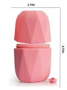 1PC Ice Roller for Face & Eye Puffiness Relief, Ice Face Roller Skin Roller,  Shrink Pores, Reduce Wrinkles, Massage Roller for Tighten Skin, Pain Relief - Pink - View 4