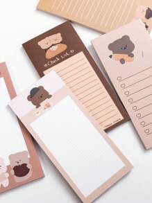 1 pieza bloc de nota con estampado de dibujos animados - Multicolor - Ver 1