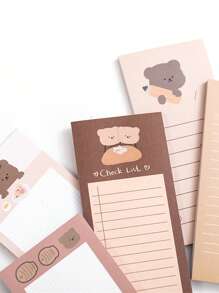 1 pieza bloc de nota con estampado de dibujos animados - Multicolor - Ver 3