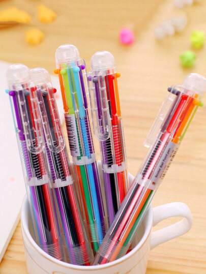 1pc Mixed Color Ballpoint Pen