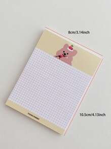 1入組卡通圖案隨機便箋 - 彩色 - 查看 4