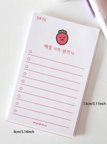 1pc Cartoon Graphic Random Memo Pad - Multicolor - View 4