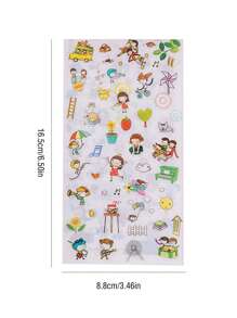6pcs Cartoon Graphic Random Sticker - Multicolor - View 7