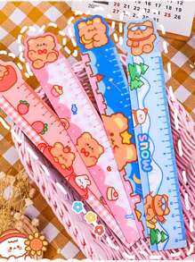 2pcs Cartoon Graphic Random Ruler,Rulers - Multicolor - View 3
