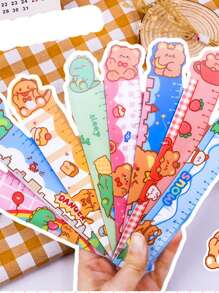 2pcs Cartoon Graphic Random Ruler,Rulers - Multicolor - View 4
